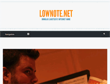 Tablet Screenshot of lownote.net